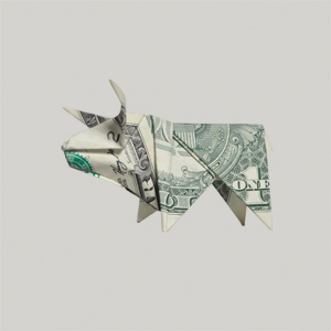 Dollar Bull by Cye Newman