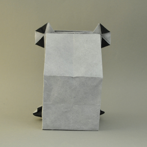 origami panda back