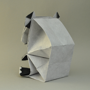 origami panda back left side