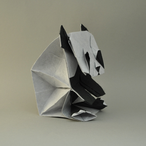 origami panda right side